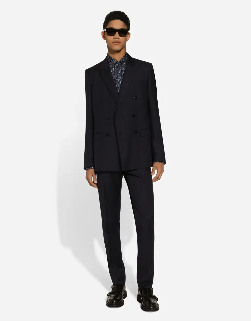 领带印花真丝 Martini 衬衫