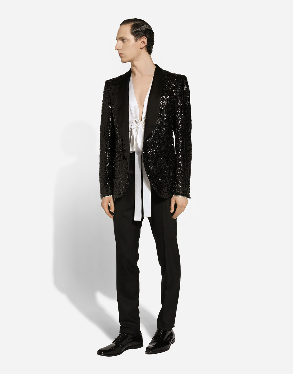 蝴蝶结细节真丝衬衫5