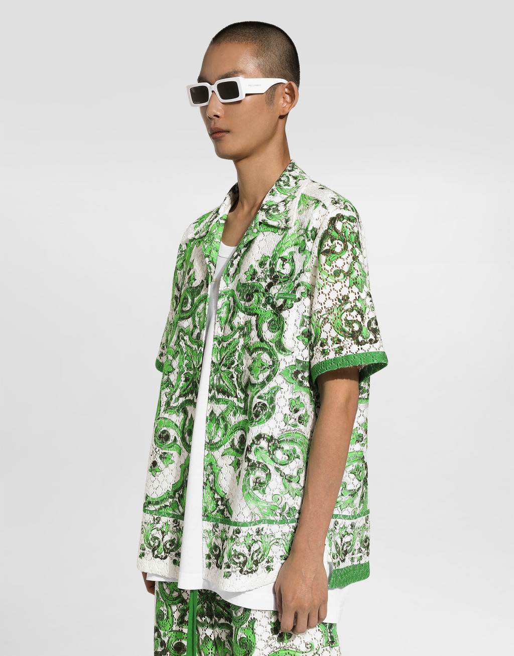 马约利卡印花钩编 Hawaii 衬衫4