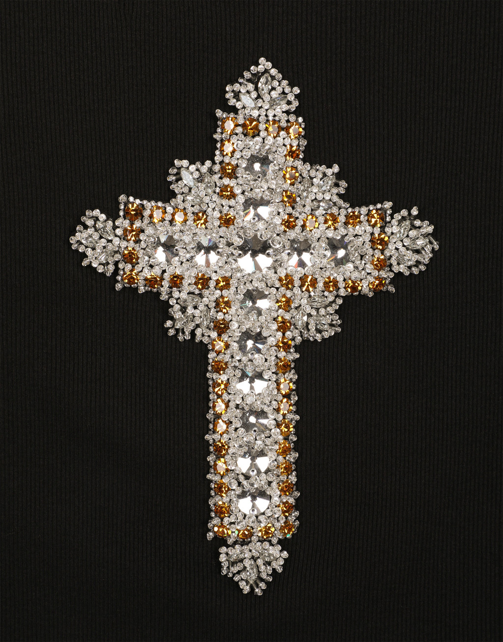 拼饰细罗纹棉质背心5