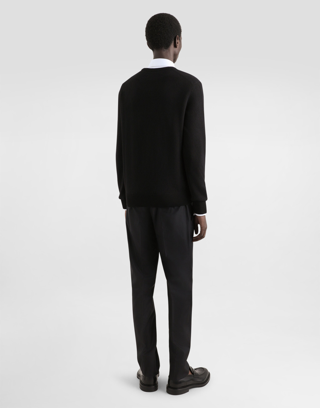 标牌羊毛圆领针织衫3