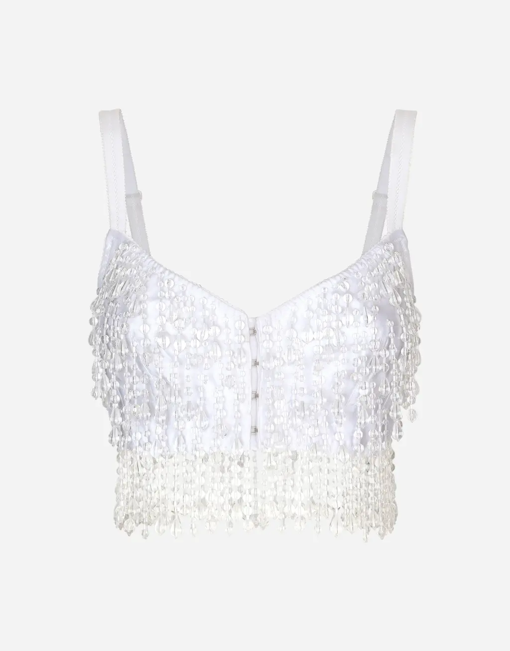 刺绣装饰短款束身衣