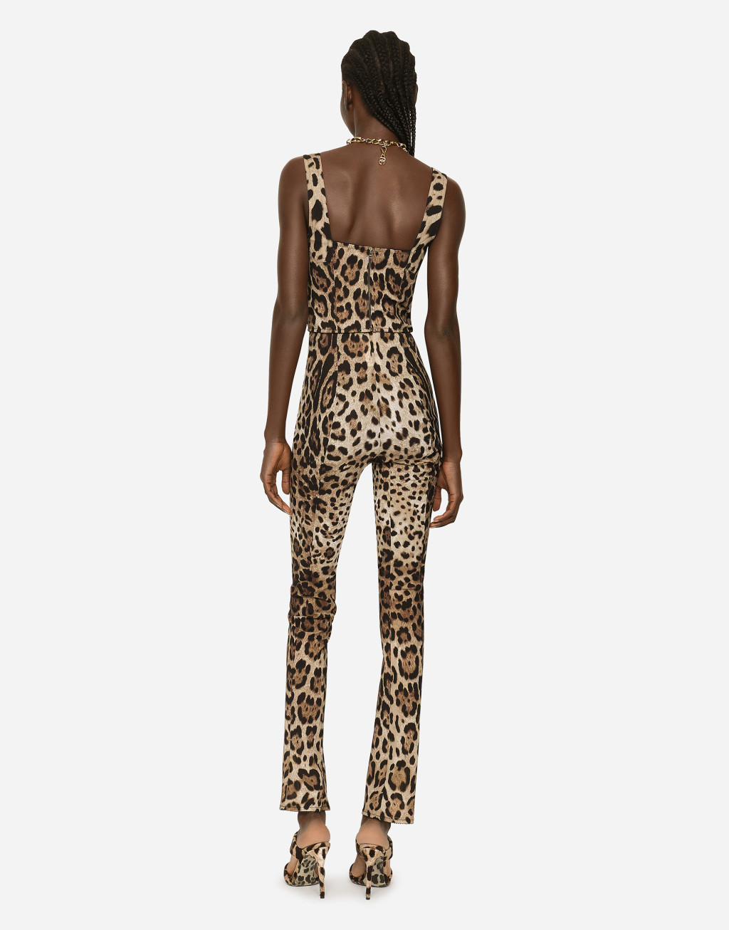 豹纹印花薄纱束身衣3