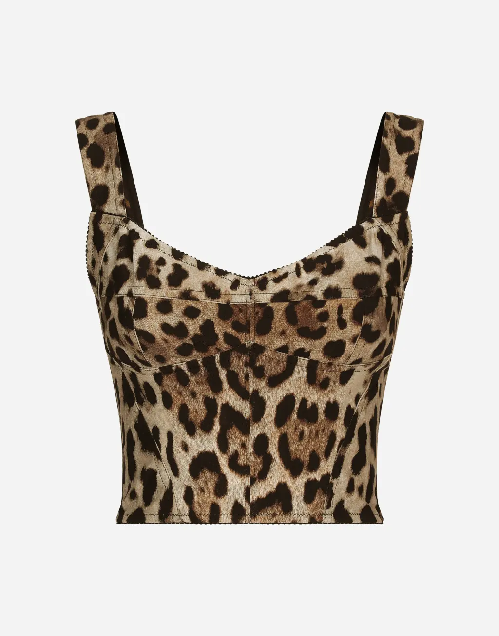 豹纹印花薄纱束身衣
