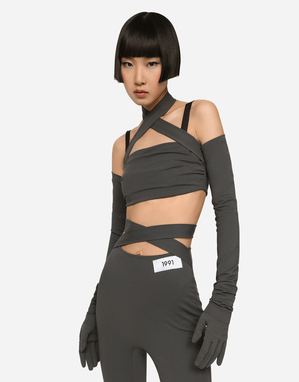 带袖套粘胶上衣4