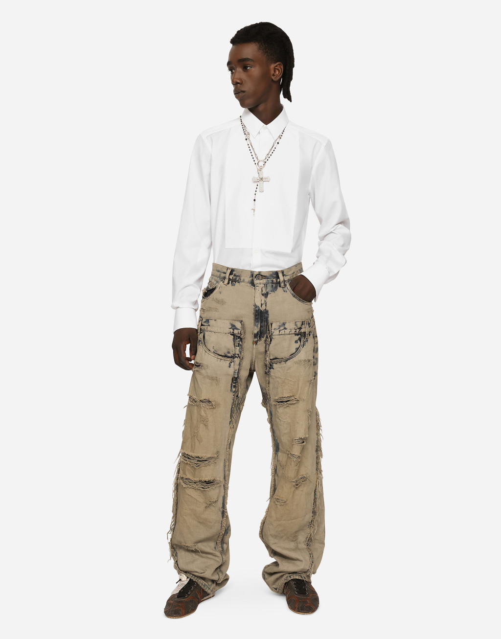 Gold 棉质府绸礼服衬衫2