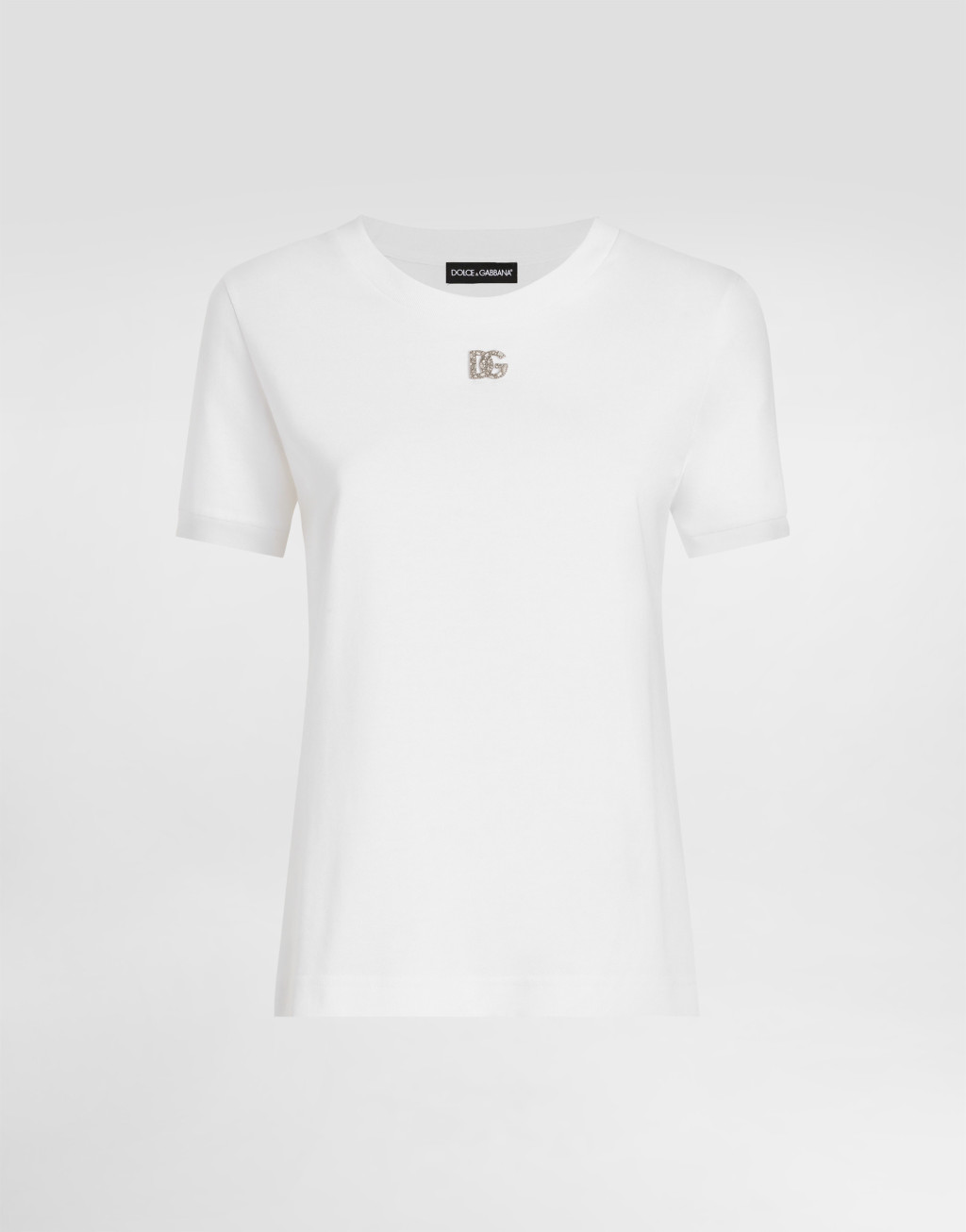 DG 水晶装饰平纹针织 T 恤1