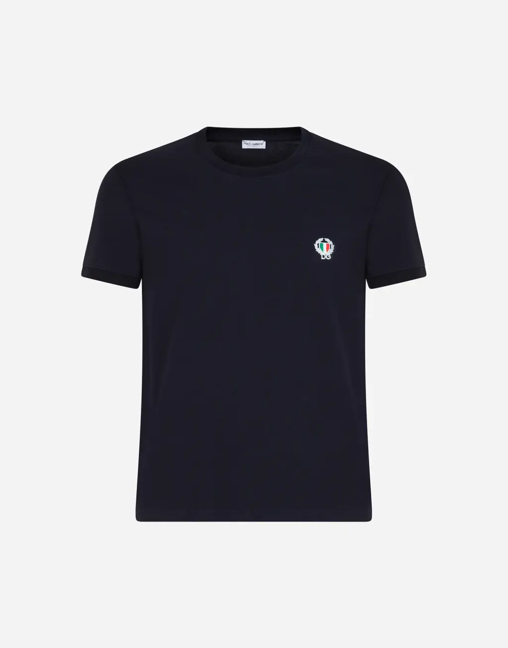 弹力棉质圆领 T 恤