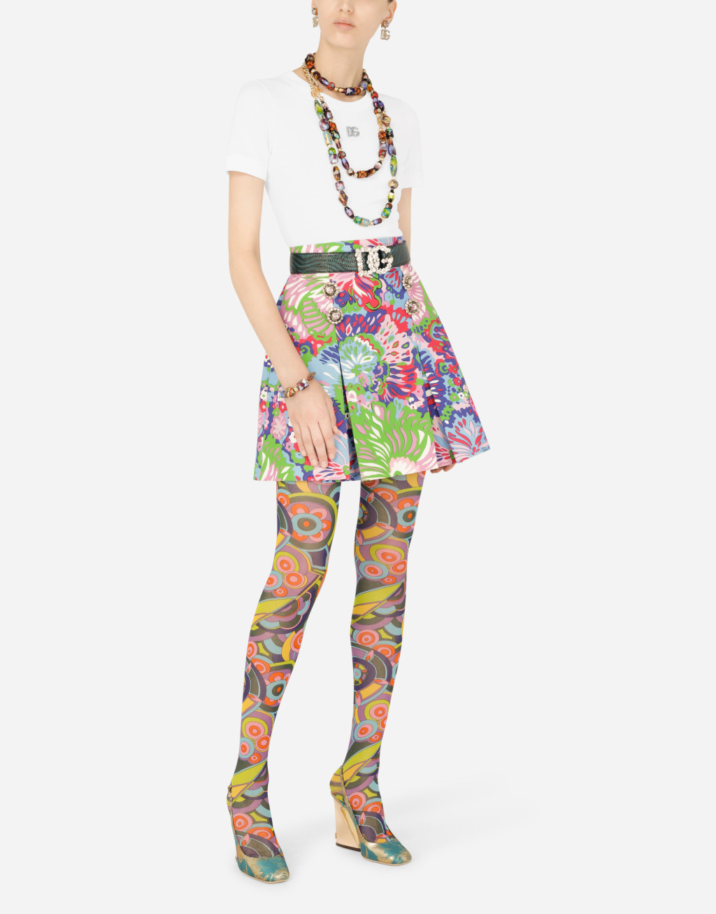 DG 水晶装饰平纹针织 T 恤7