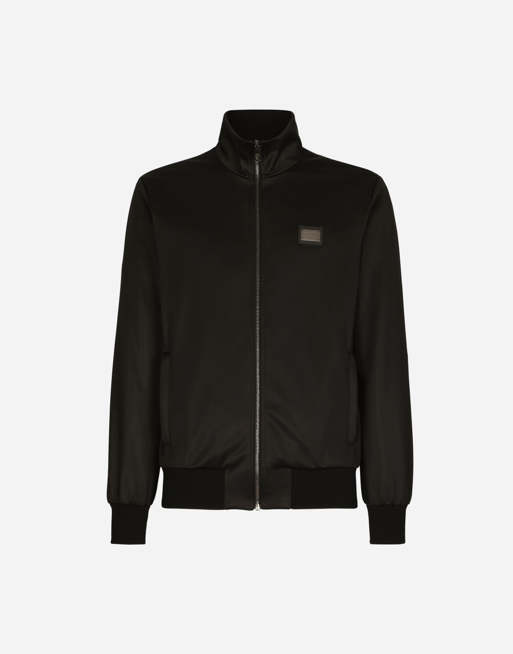 标牌科技平纹针织拉链卫衣1