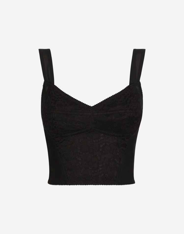 Guaina 提花与蕾丝束身衣