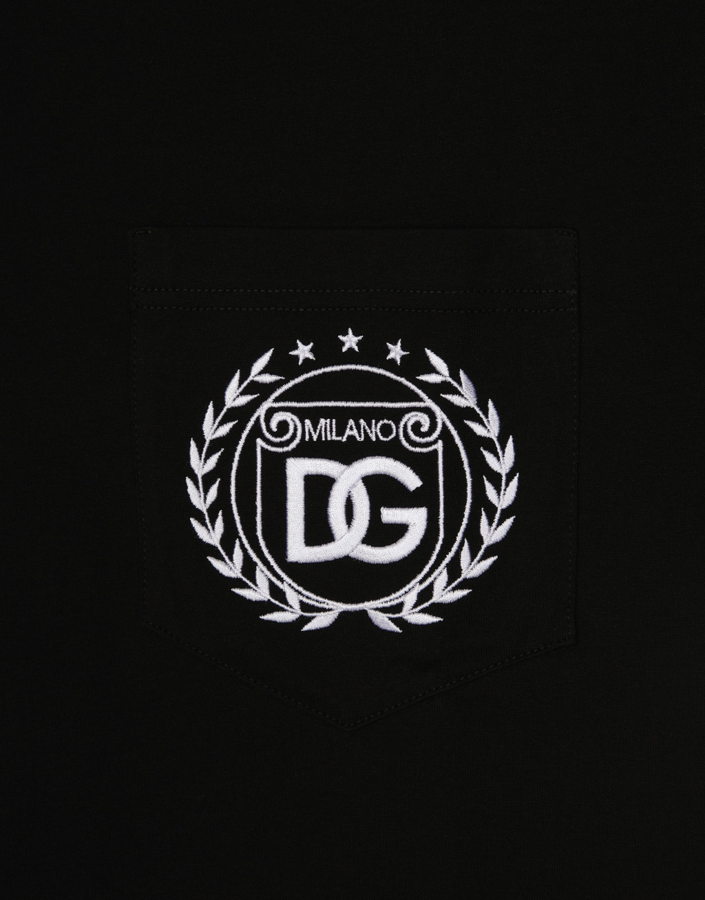 DG Milano 徽标刺绣棉质 T 恤4