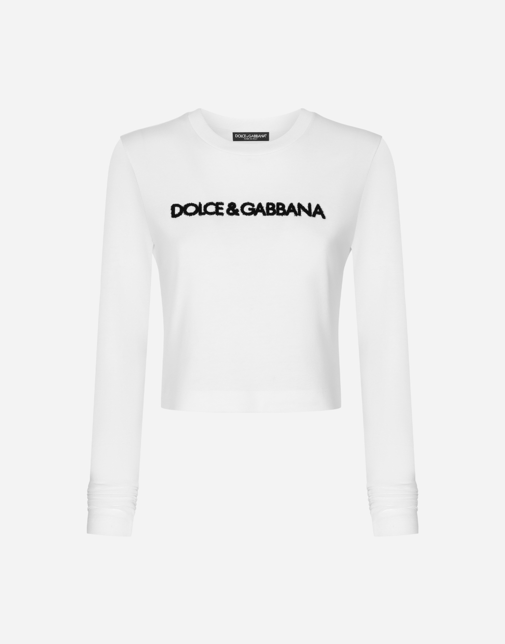 明星同款 Dolce&Gabbana 徽标长袖 T 恤1