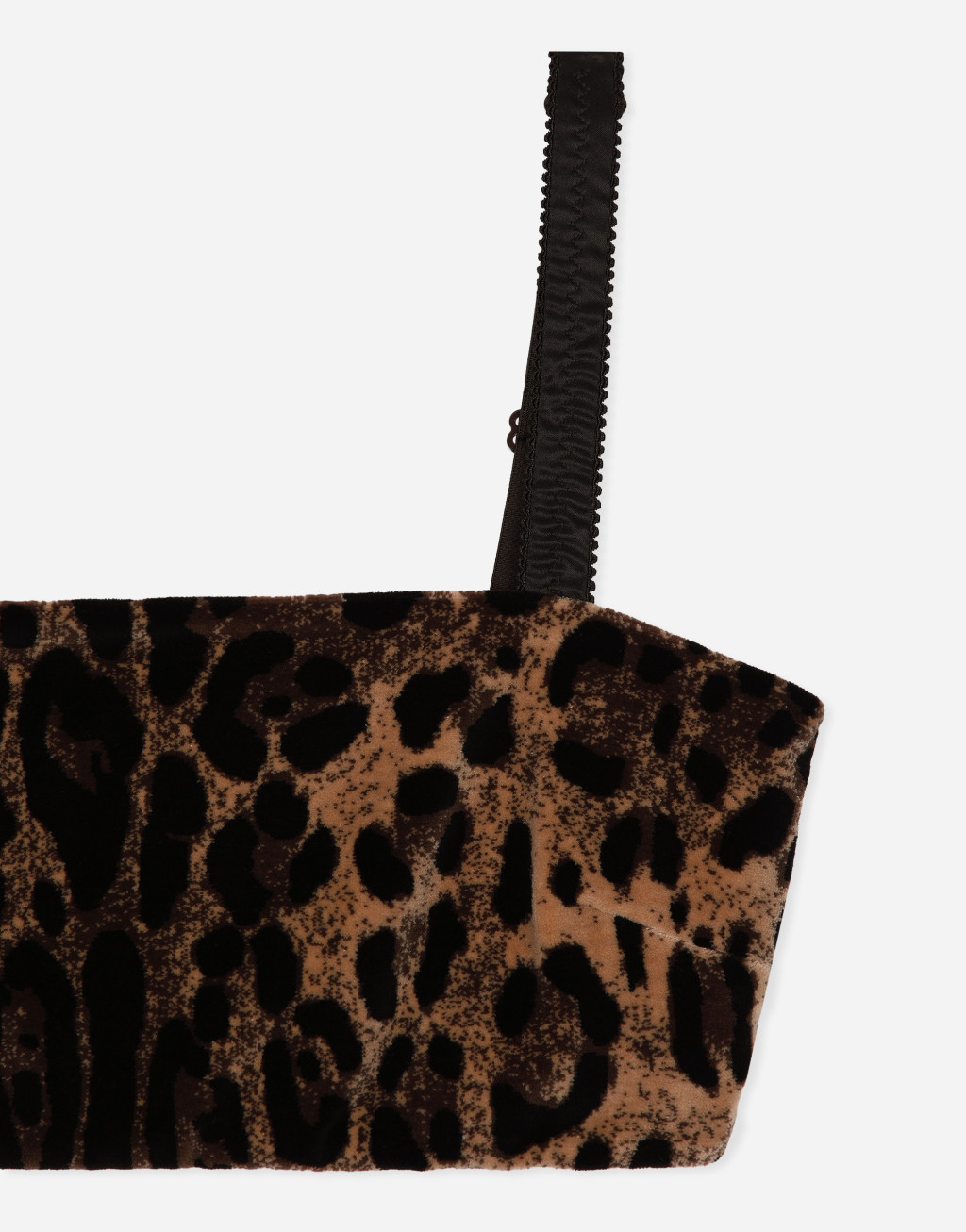 豹纹提花雪尼尔短款上衣3