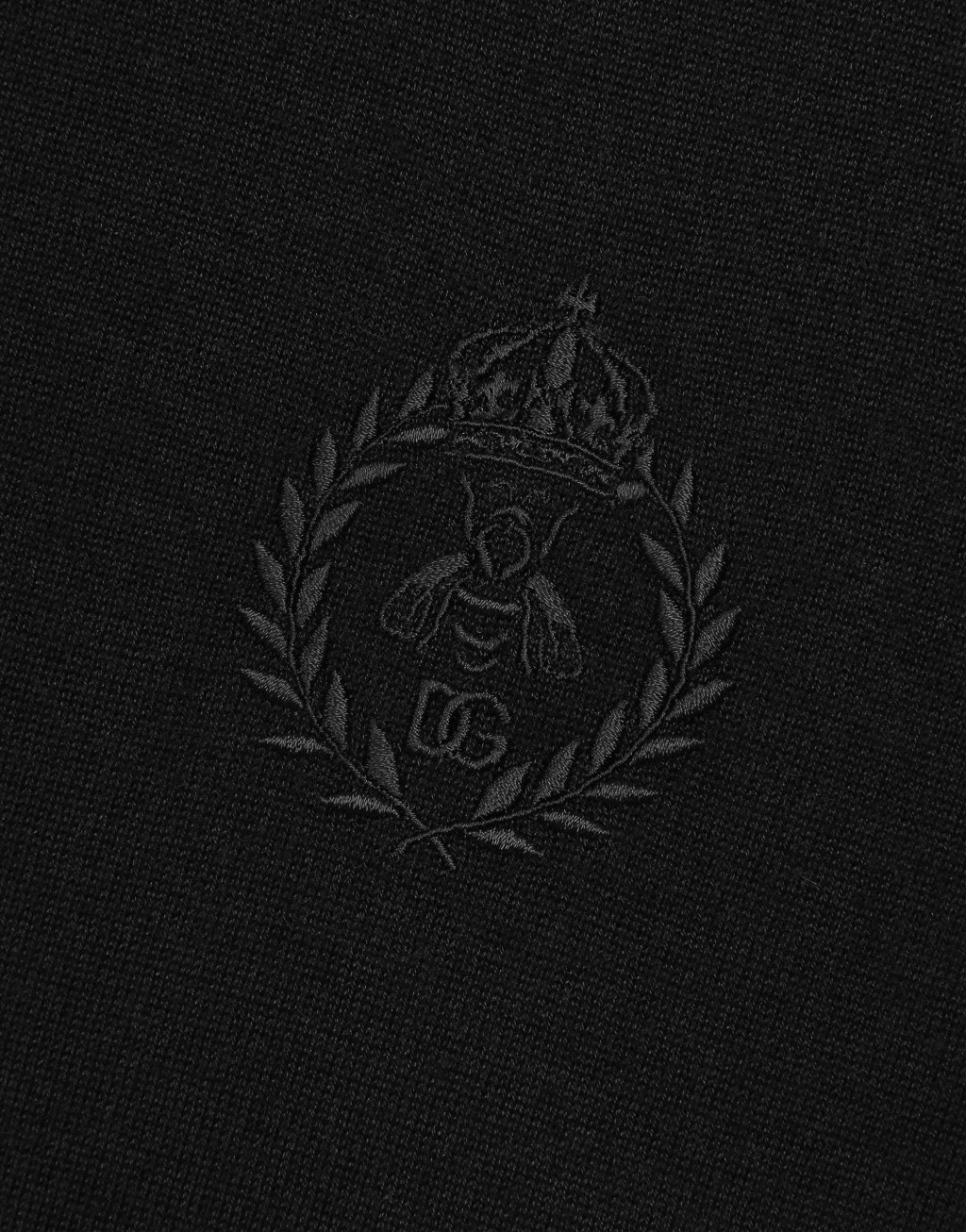 DG 徽标刺绣羊绒 Polo 针织衫3