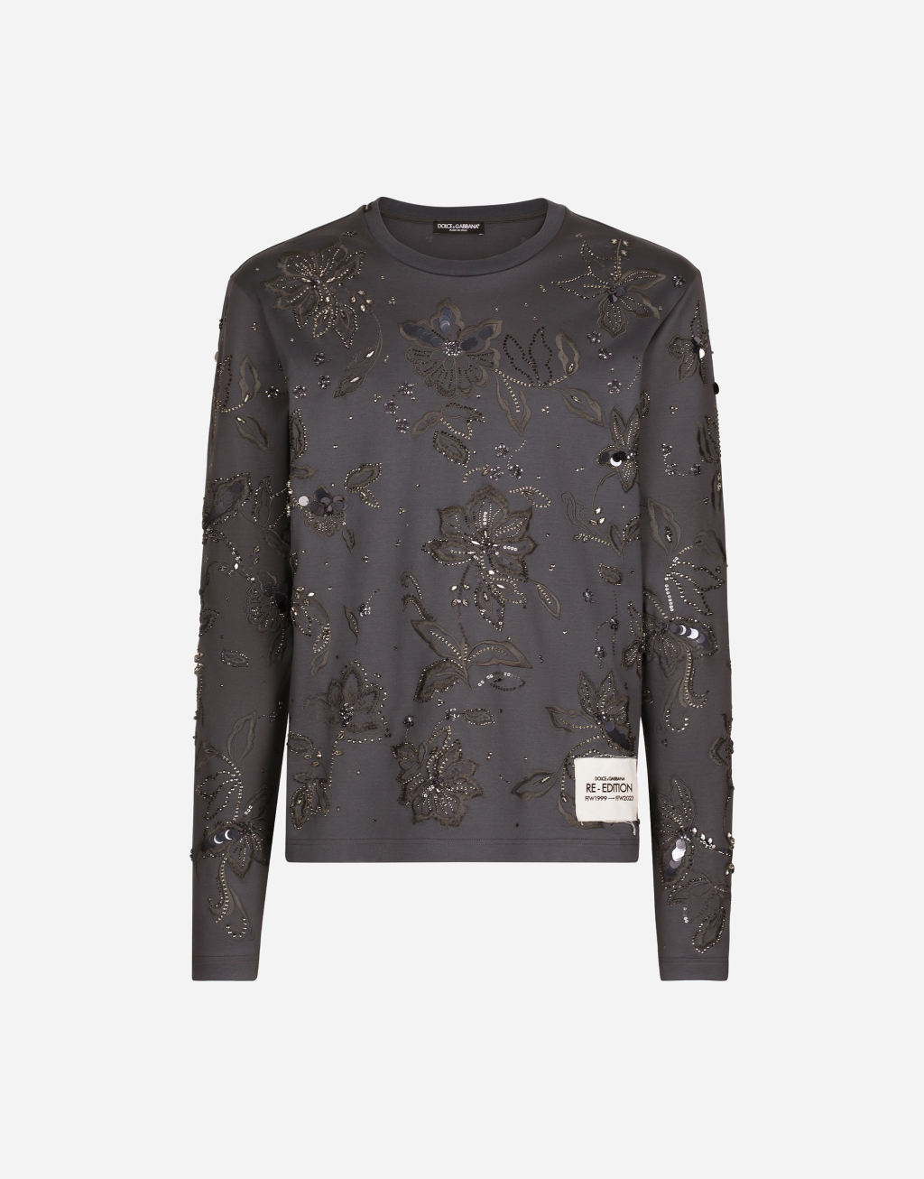 刺绣棉质双面布 T 恤1