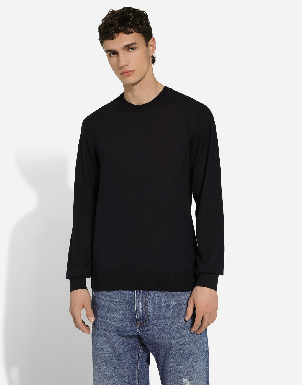 羊绒圆领针织衫4