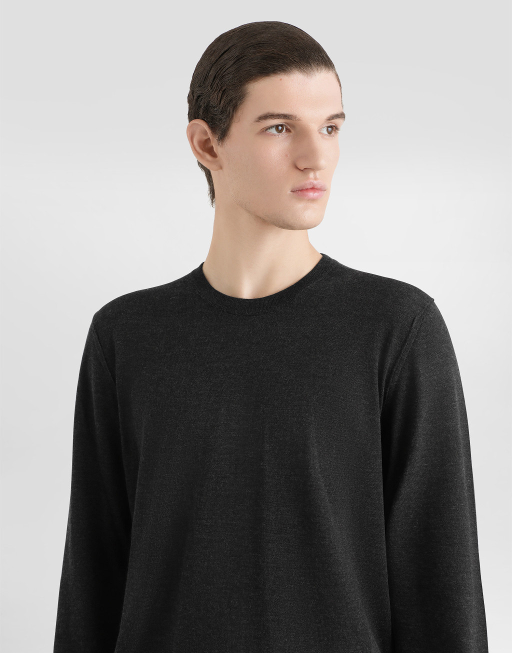 羊绒圆领针织衫4