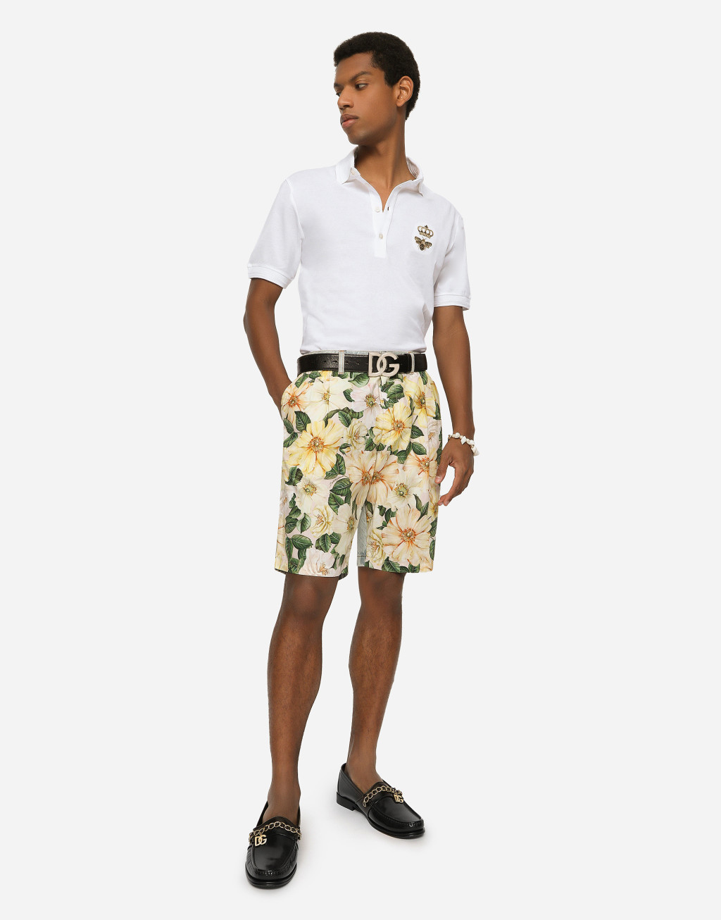 刺绣棉质珠地 Polo 衫 7