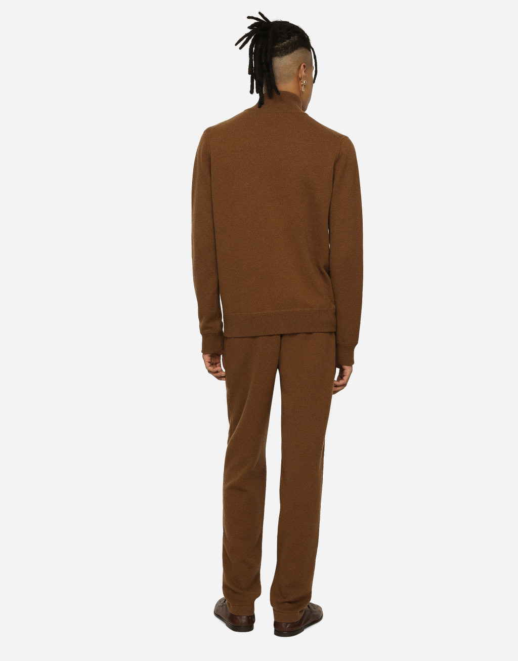 DG 拼饰羊绒与羊毛针织拉链卫衣3