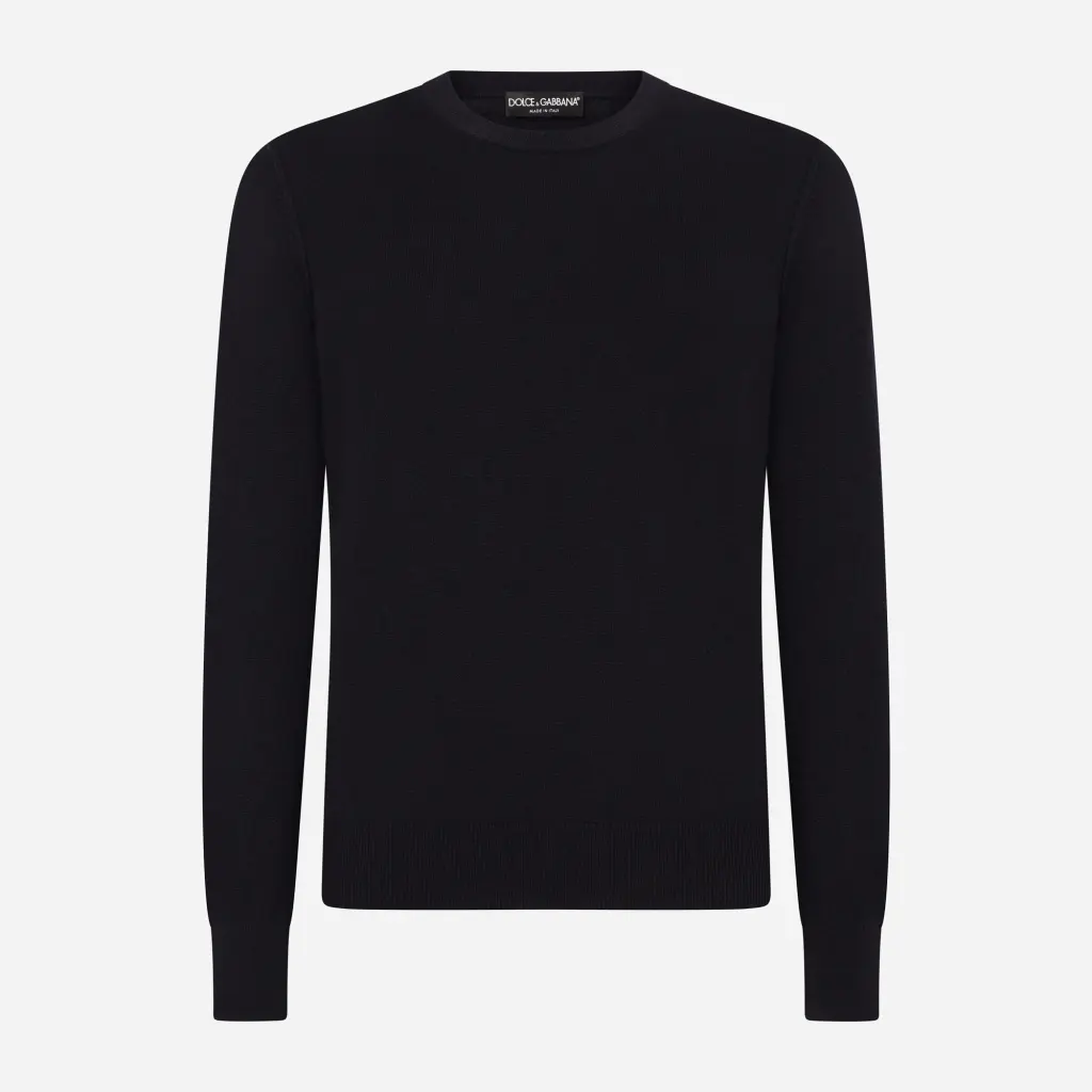 羊绒圆领针织衫