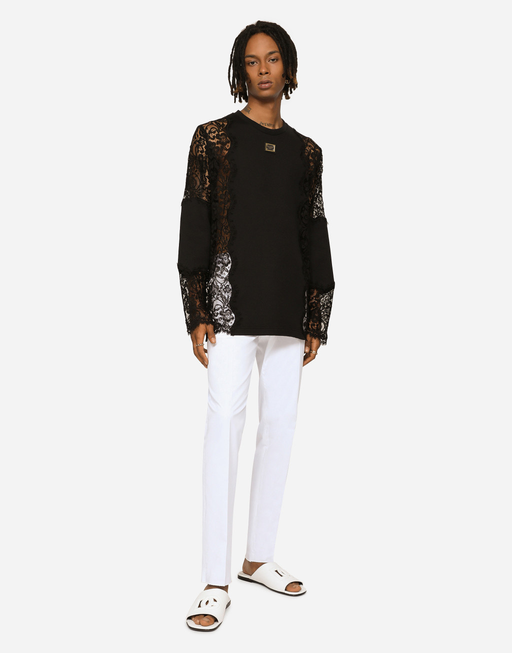 蕾丝嵌花长袖 T 恤6