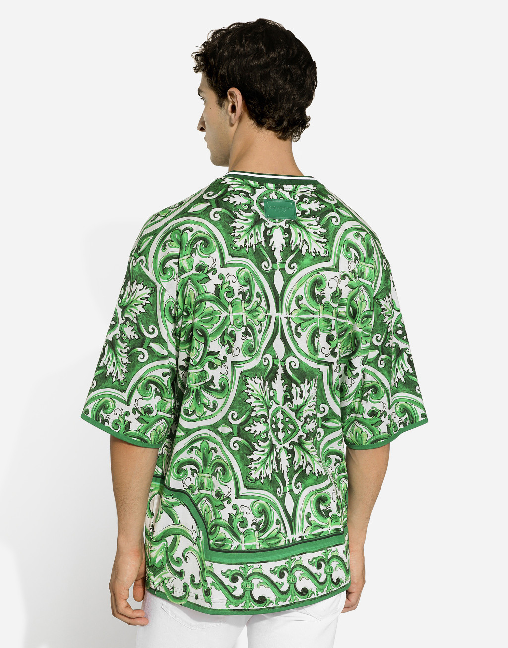 马约利卡印花棉质 T 恤5