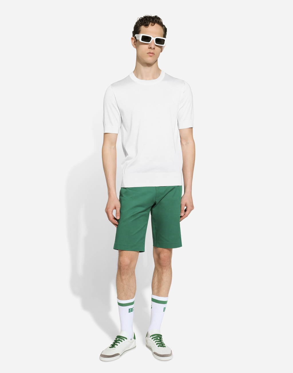 Dolce&Gabbana 徽标真丝圆领针织衫2