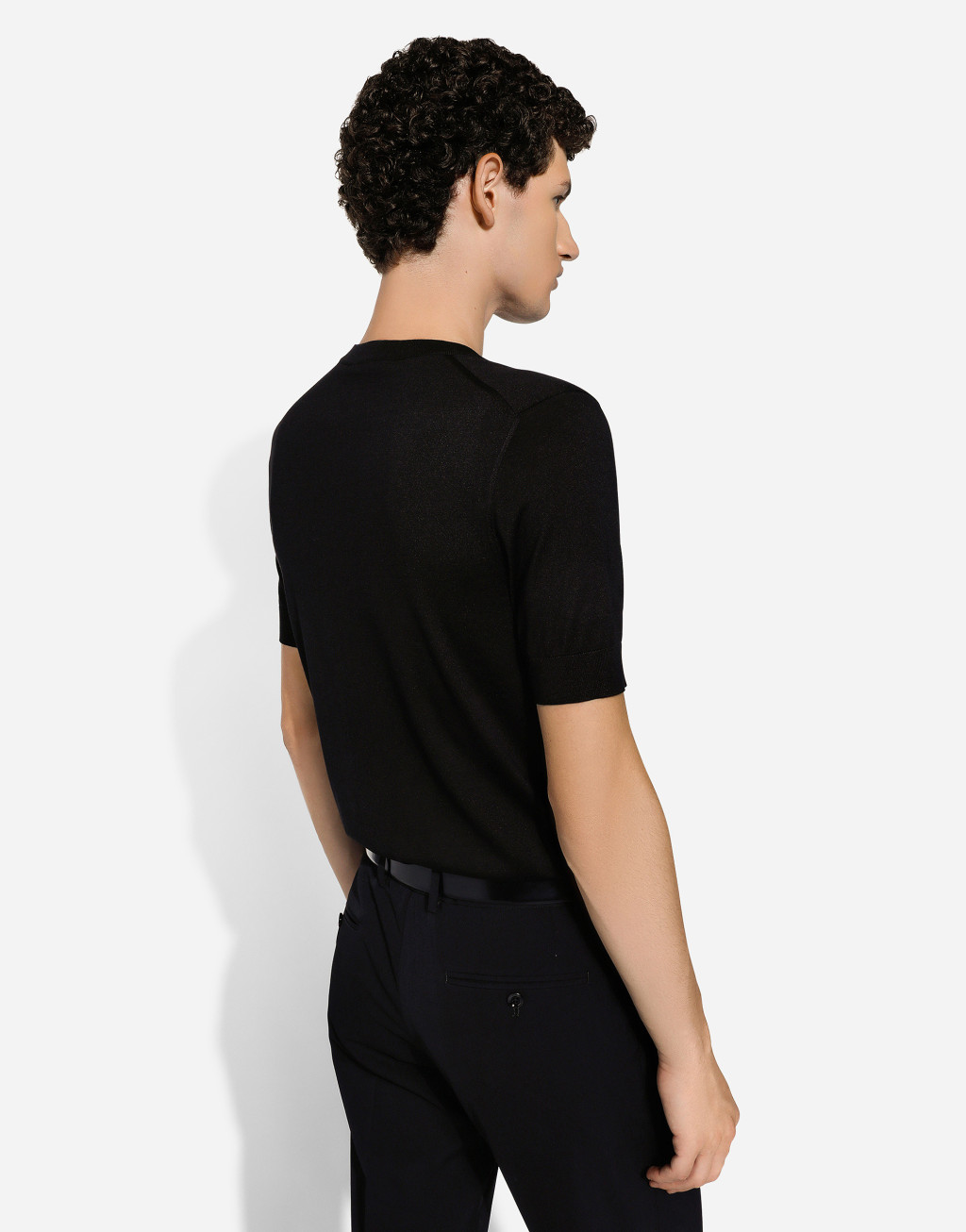 Dolce&Gabbana 徽标真丝圆领针织衫5