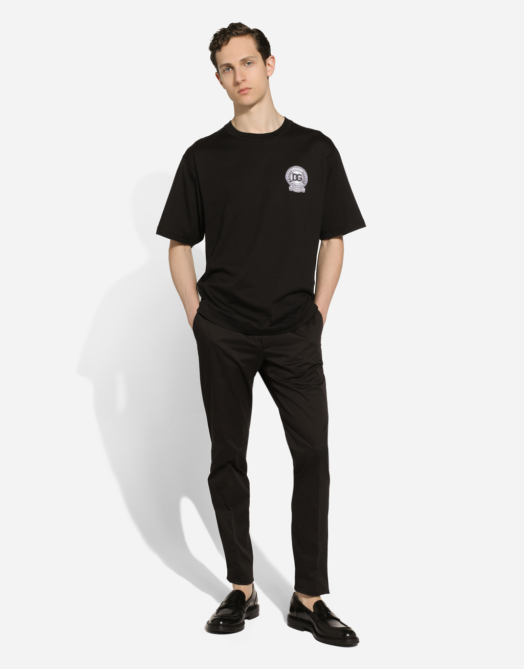 徽标刺绣棉质 T 恤2