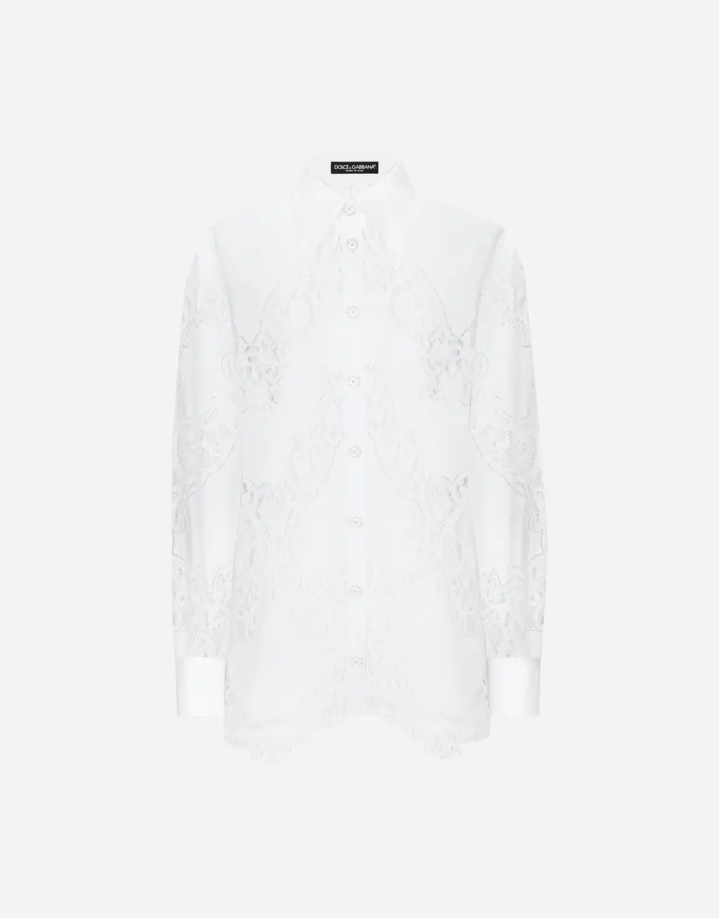 花卉挖剪刺绣棉质衬衫