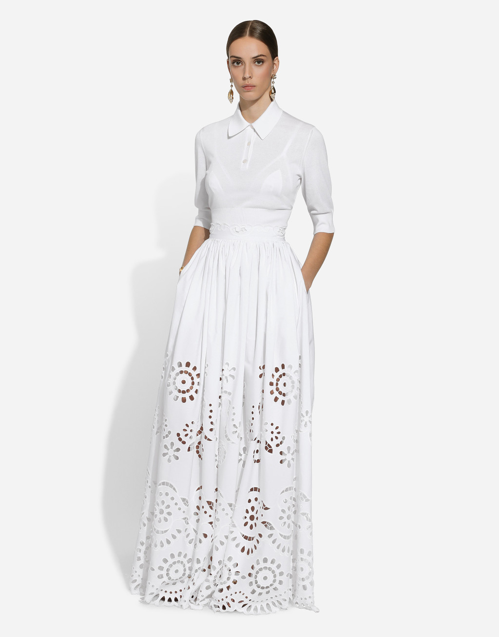 丝棉混纺短款 Polo 衫5