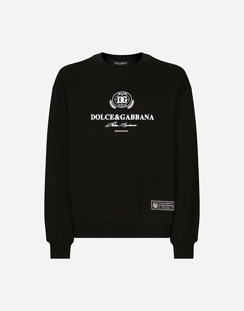Dolce&Gabbana 徽标印花平纹针织卫衣1