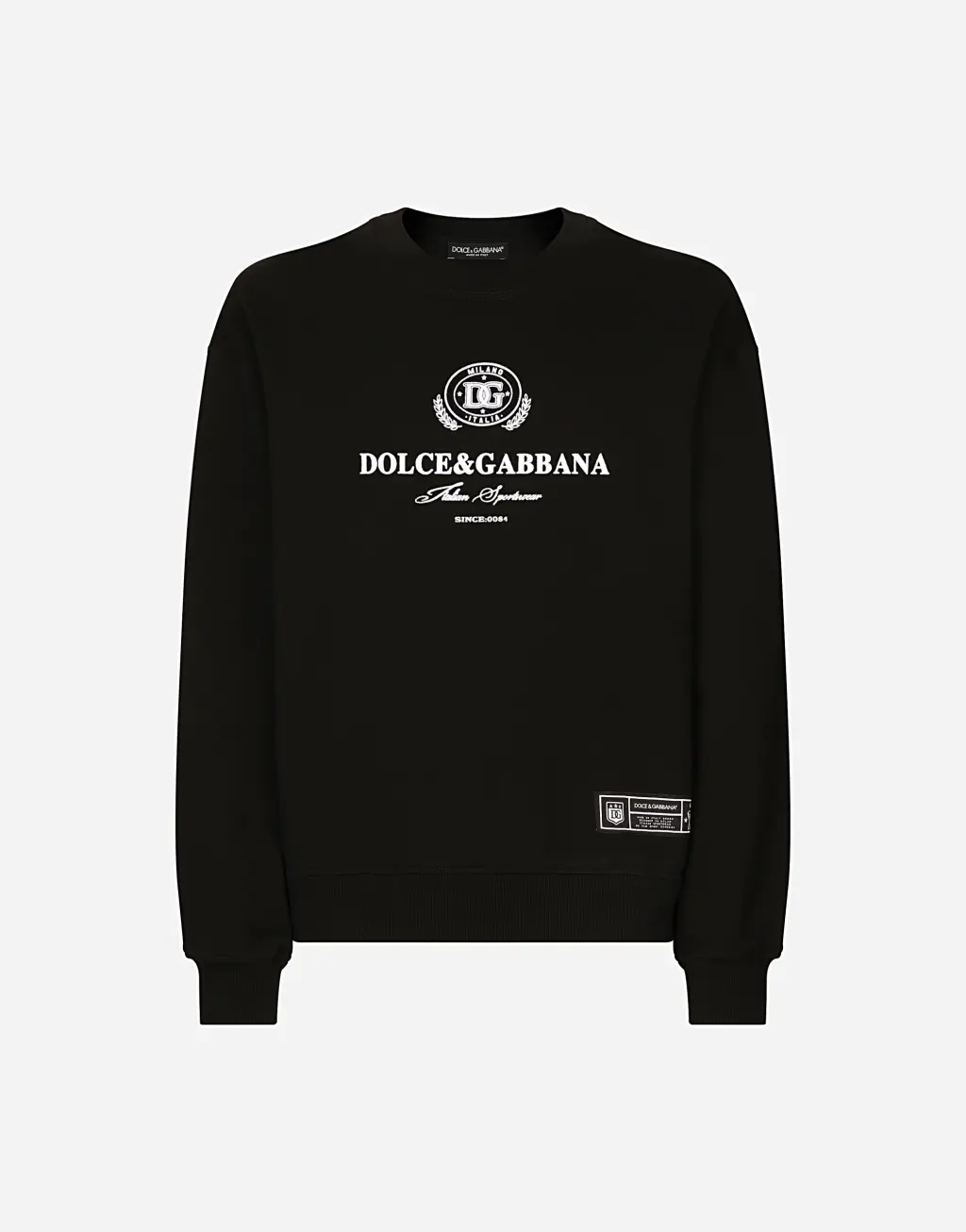 Dolce&Gabbana 徽标印花平纹针织卫衣