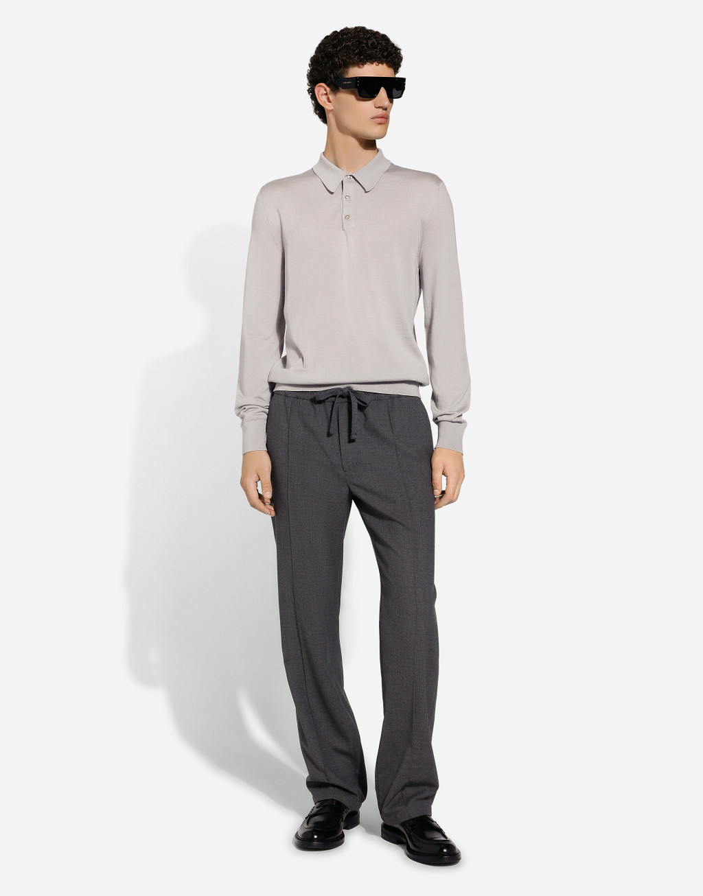 真丝与羊绒混纺 Polo 衫2