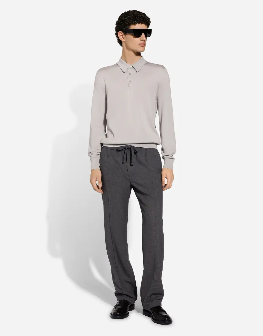 真丝与羊绒混纺 Polo 衫