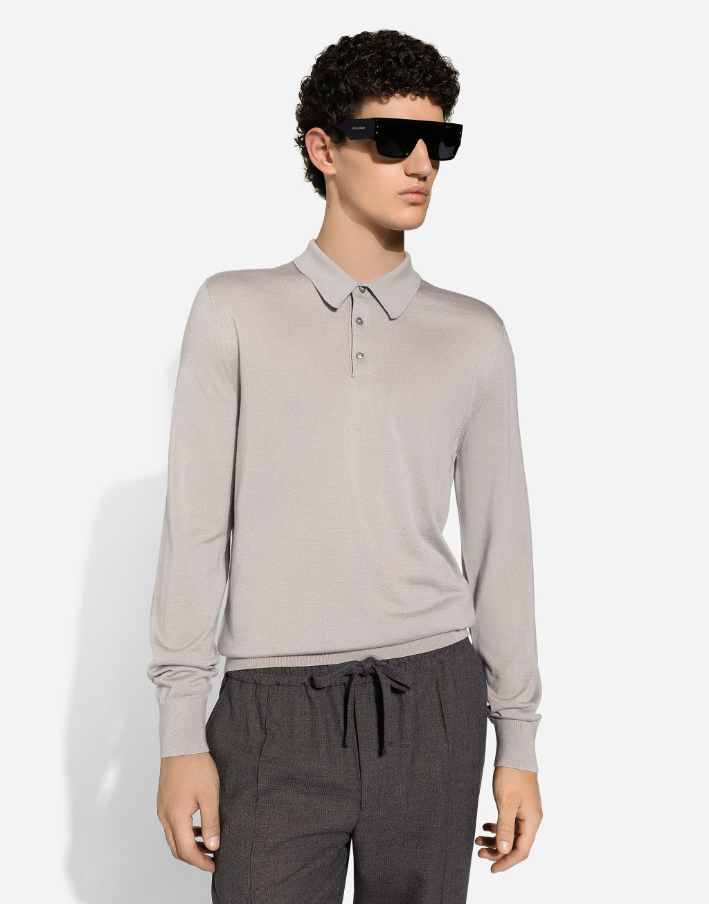 真丝与羊绒混纺 Polo 衫4