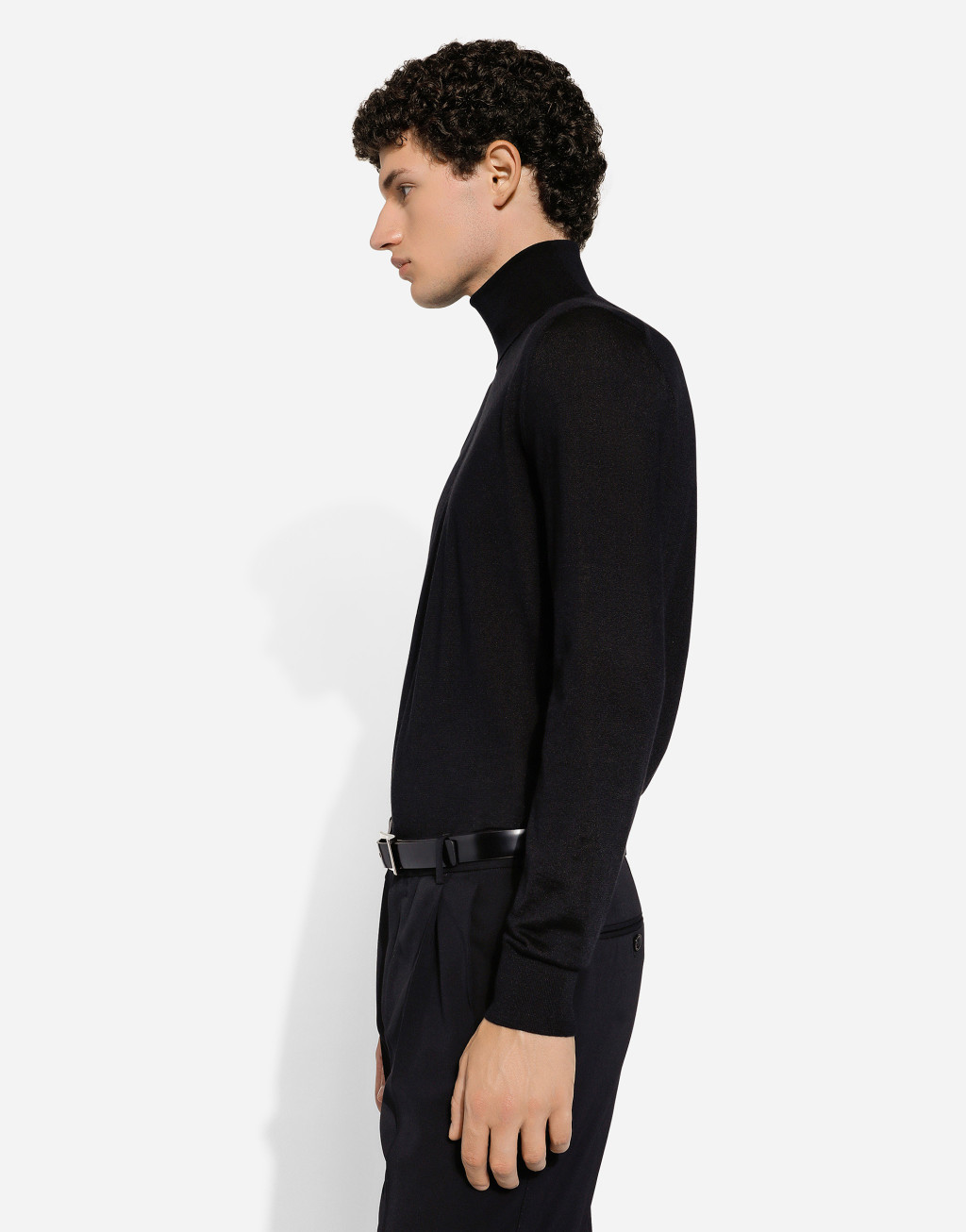 真丝与羊绒混纺高领针织衫4