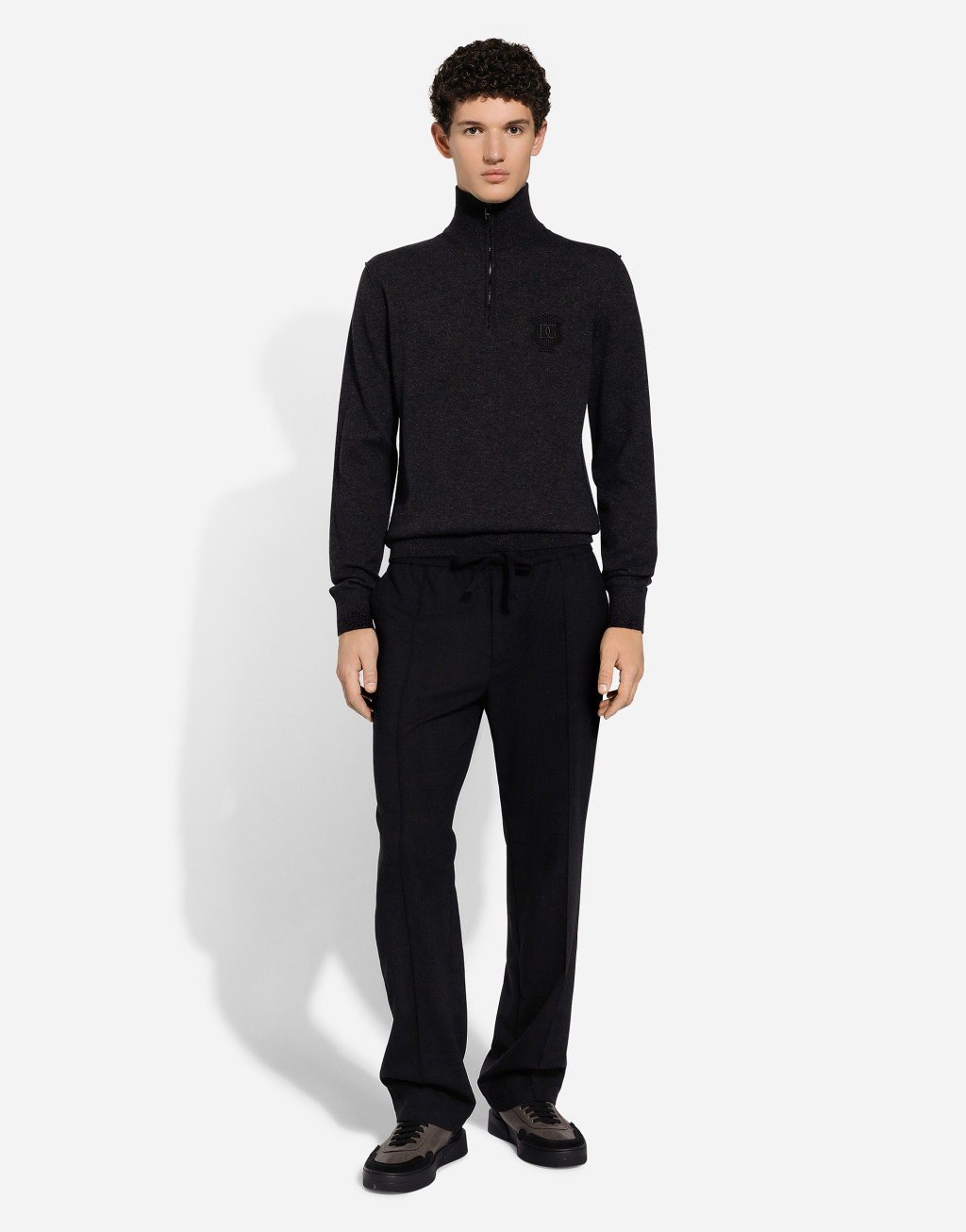 羊绒拉链高领针织衫2