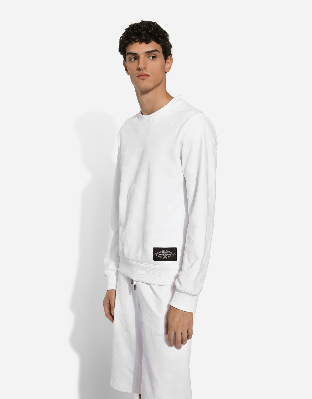 DG 徽标拼饰平纹针织卫衣4