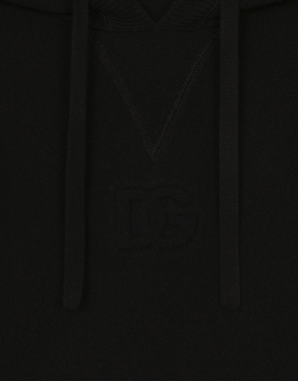 徽标真丝与羊毛连帽针织衫2