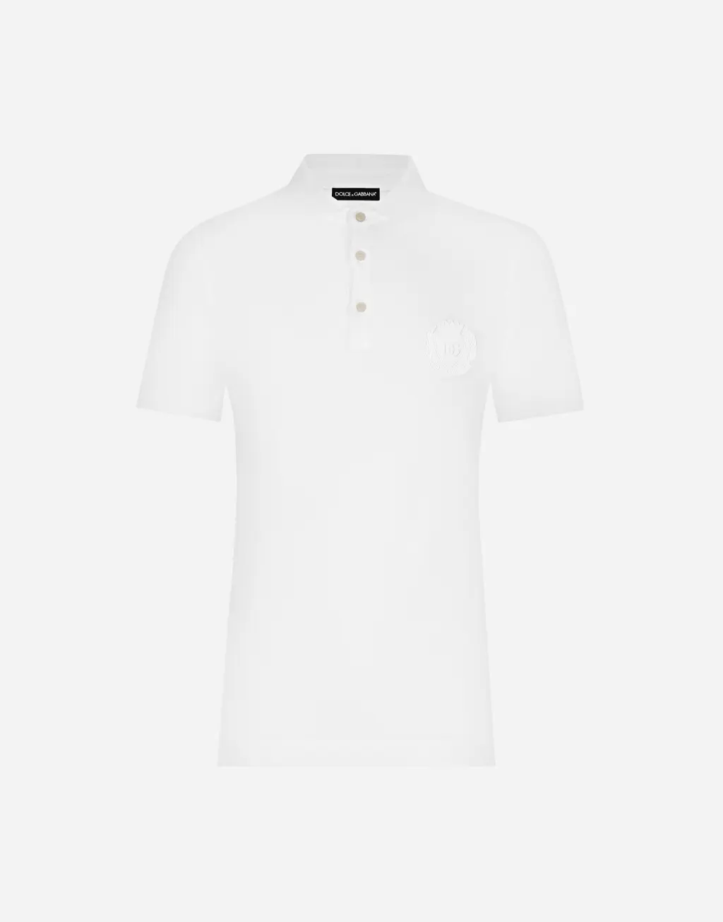 DG 徽标刺绣棉质 Polo 衫
