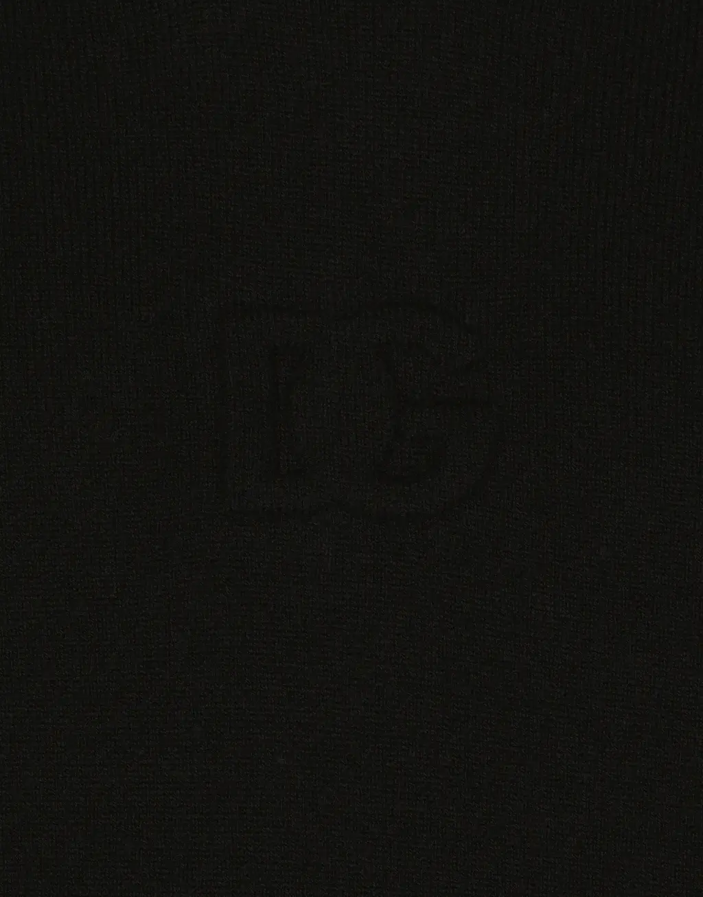 凸纹 DG 徽标羊毛圆领针织衫