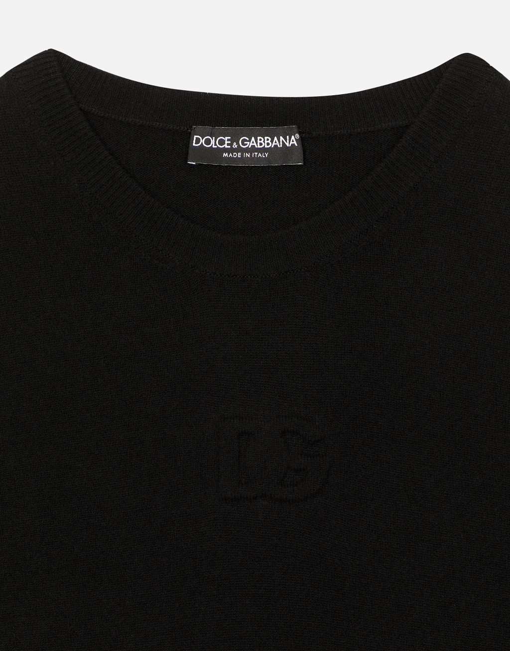 凸纹 DG 徽标羊毛圆领针织衫3