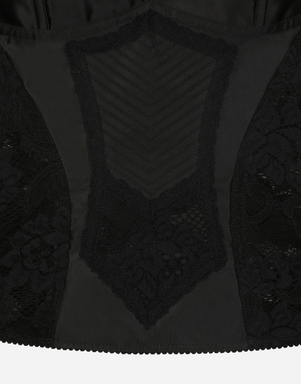 蕾丝与缎布束身上衣4