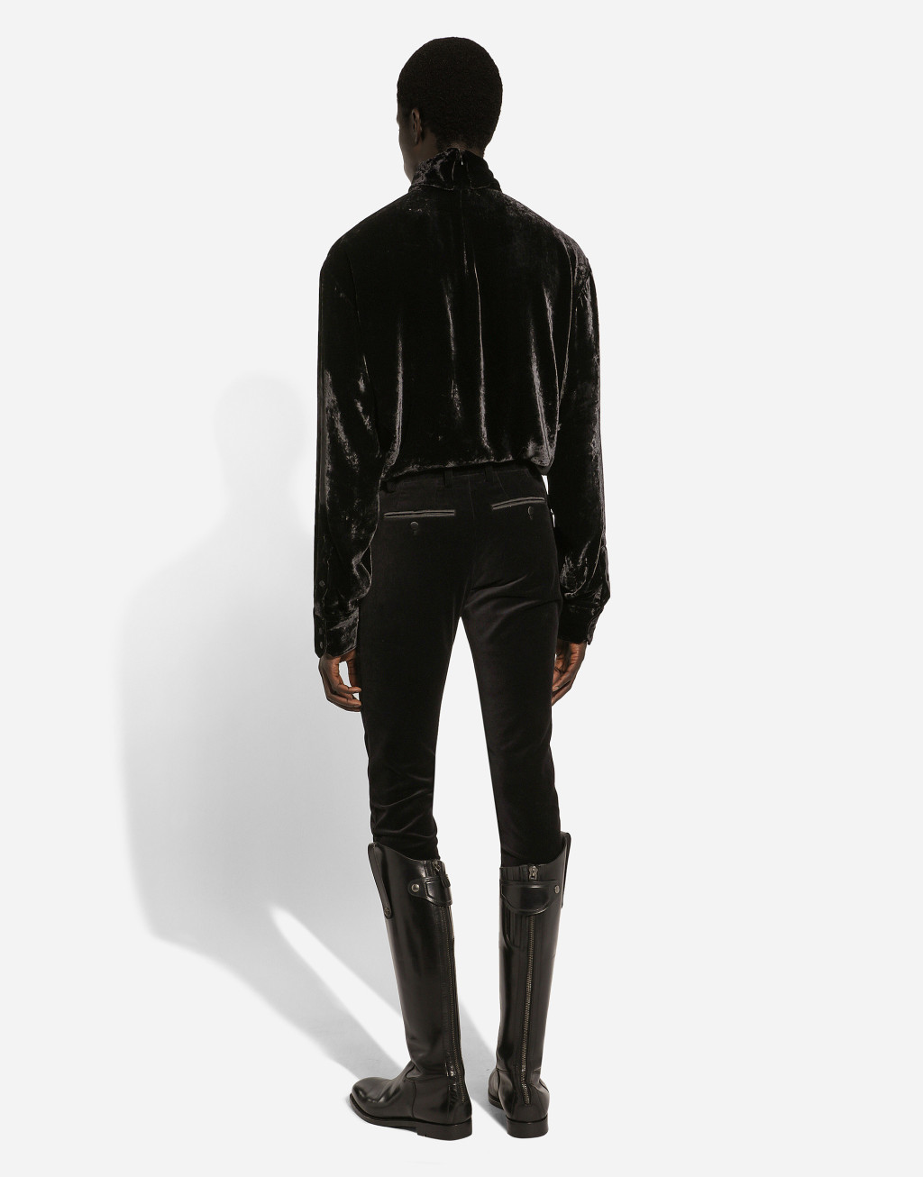 衬衫袖口天鹅绒宽松高领衫3