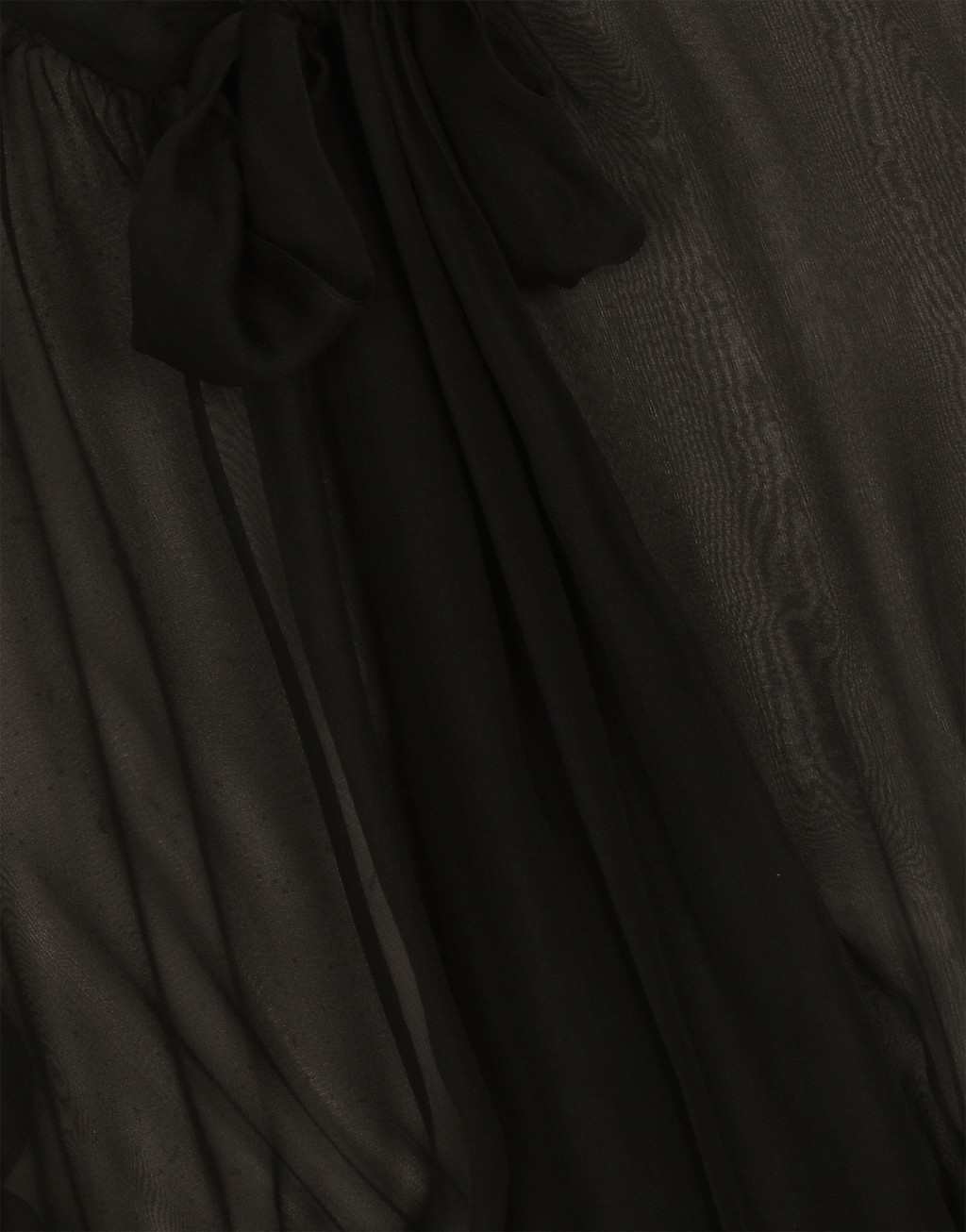 蝴蝶结衣领真丝雪纺短罩衫6