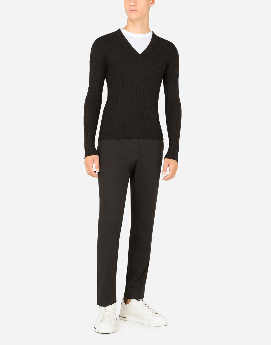 羊毛 V 领针织衫6