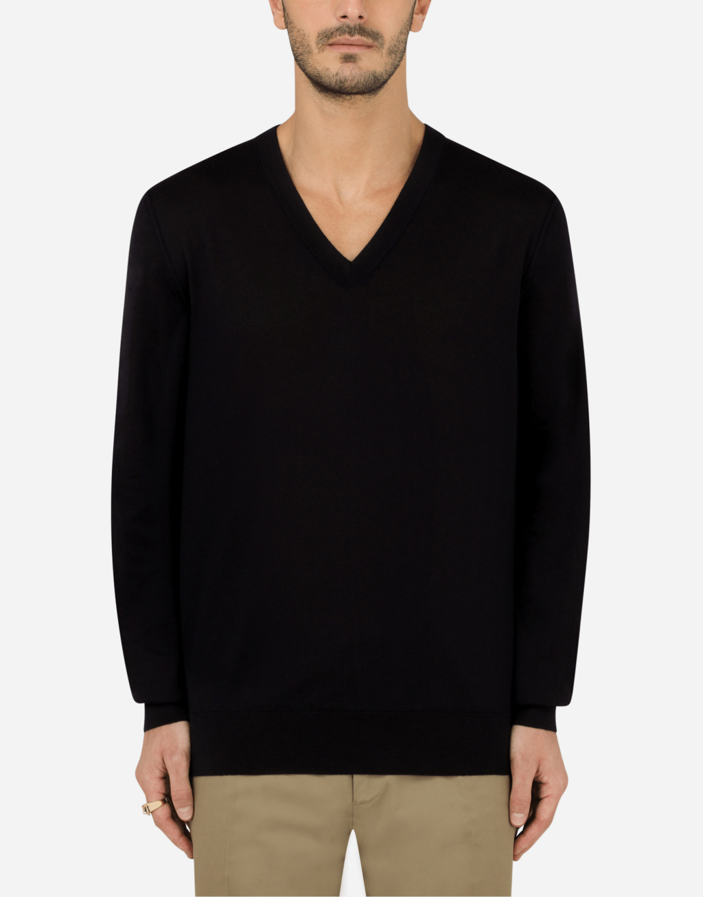 羊绒 V 领针织衫2