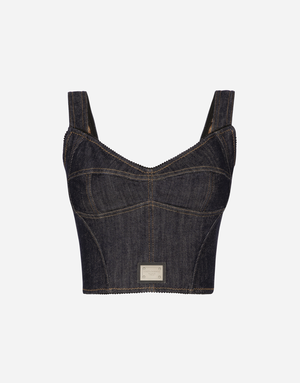 标牌丹宁束身上衣1